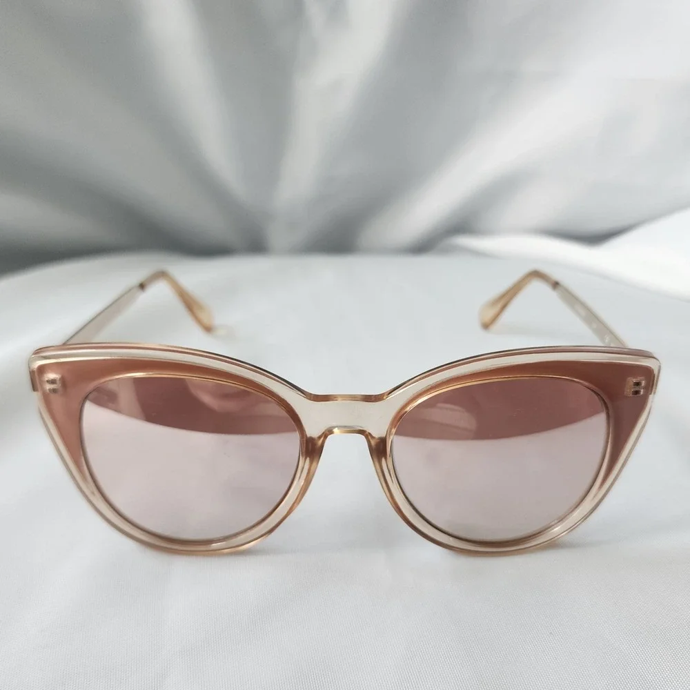 BCBG Generation Sunglasses Cat Eye Blush Frames BG1002RCE Designer Eyewear Retro